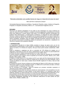 Elementos ambientales como posibles factores de riesgo en el