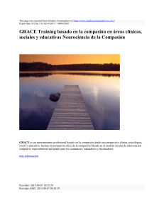 GRACE Training basado en la compasión en áreas clínicas