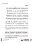 Boletín 1823 Cumple Paul Carrillo gestión permanente a favor del