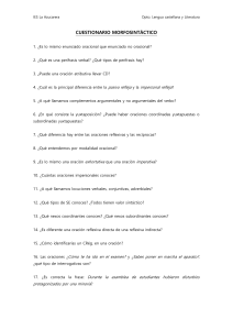 cuestionario morfosintáctico