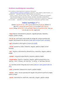 Análisis morfológico 2