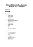 Lista de Estructuras de Laboratorio