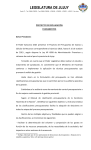 LEGISLATURA DE JUJUY Gorriti 47 – Tel. (0388) 4239200 – Fax