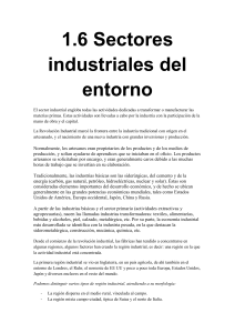 1.6. Sectores industriales del entorno