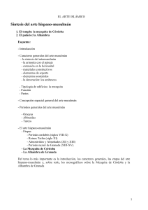 EL ARTE ISLÁMICO Síntesis del arte hispano