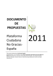documento de propuestas. 2011