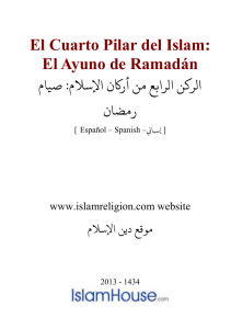 El Cuarto Pilar del Islam: El Ayuno de Ramadán