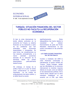 turquía: situación financiera del sector público no facilita la