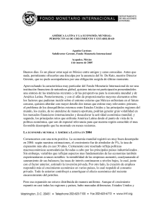 Agustín Carstens / Subdirector Gerente, Fondo Monetario