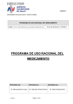 01/06/2011 PROGRAMA DE USO RACIONAL DEL MEDICAMENTO