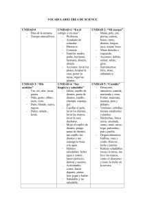 vocabulario &aacute;rea de science