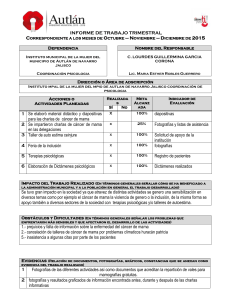 INFORME DE TRABAJO TRIMESTRAL oct