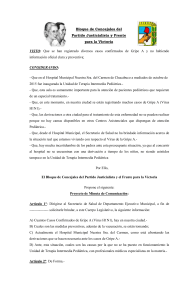Proyecto de Minuta de Comunicaci&oacute;n Sobre Casos de