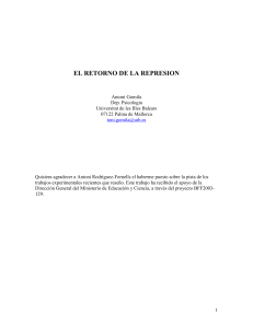 el retorno de la represion