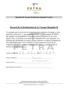 Hepatitis B Vaccine Declination Spanish Version Record de la