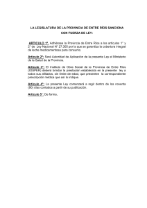 texto original - C&aacute;mara de Diputados de Entre R&iacute;os