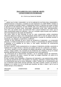tratamiento con l&aacute;ser de arg&oacute;n