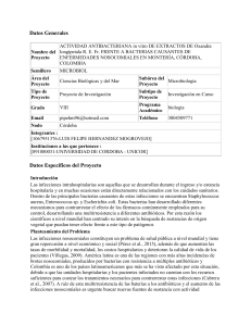 Datos Generales Nombre del Proyecto ACTIVIDAD