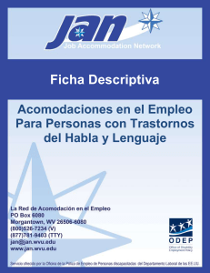 Acomodaciones en el empleo para personas con trastornos del