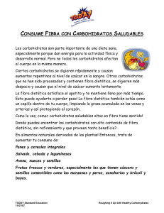 Los carbohidratos son parte importante de una dieta sana