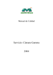 Manual de Calidad de Servicio de Cámara Gamma autor