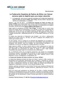 La Federación Española de Padres de Niños con