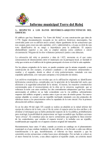 Informe municipal Torre del Reloj