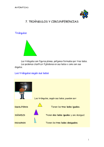 Los triángulos según sus lados