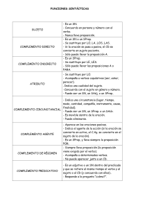 funciones sintácticas