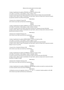 Refuerzo de la semana del 22 al 26 de octubre LUNES Lenguaje: 1