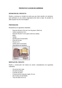 PROYECTO N&ordm; 3 COCHE DE CARRERAS