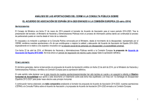 ANÁLISIS DE LAS APORTACIONES DEL CERMI A LA CONSULTA