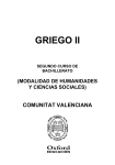 Programación Exedra Griego 2º Bach. Comunidad Valenciana (343