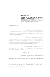 Informe de comisión de Economía