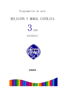 Programación de aula RELIGIÓN Y MORAL CATÓLICA 3 ESO