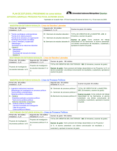 MAESTRIA Y DOCTORADO EN ESTUDIOS SOCIALES