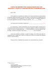 Carta de Despido por causas objetivas con preaviso y puesta a