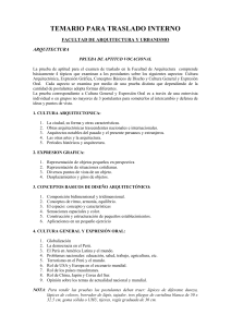 FACULTAD DE ARQUITECTURA