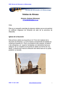 RAM: Revista del Aficionado a la Meteorología Veletas de Almasa
