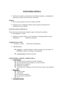OTITIS MEDIA CRONICA