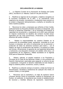 Declaración de La Habana