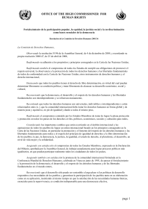 Fortalecimiento de la participación popular, la equidad, la justicia