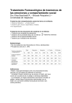 Tratamiento Farmacológico de trastornos de las