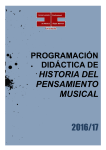 historia del pensamiento musical - Conservatorio Profesional de