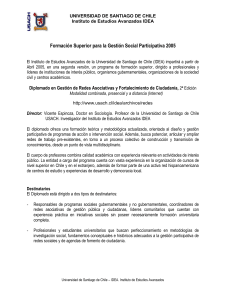 Diplomado Gestión de Redes Asociativas