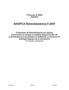 Tratamiento del retinoblastoma.