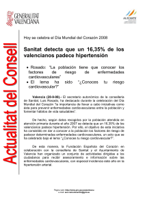 Sanitat detecta que un 16,35% de los