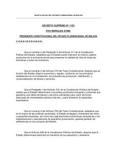 gaceta oficial del estado plurinacional de bolivia