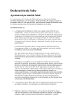 Declaración de Salto - Sociedad de Neurología del Uruguay
