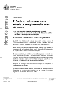 Espa&ntilde;a, juntos por el clima